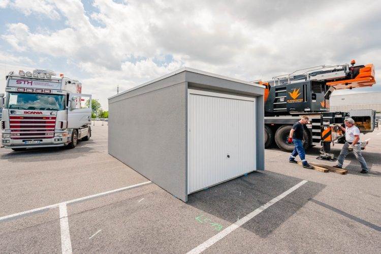 garage préfabriqué béton en Alsace