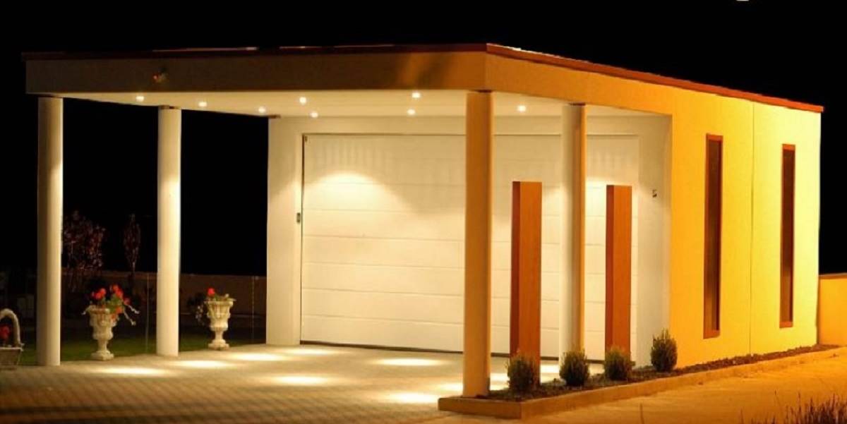 Garage avec carport béton